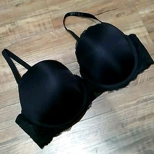 Torrid push up demi black 38DDD bra
